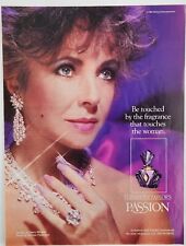 1987 Elizabeth Taylor Passion Perfume Fragrance Vintage Print Ad picture