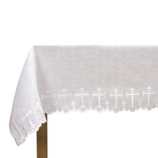 Scallop Edged Altar Frontal (Linen - Two Sided) #2 picture