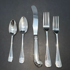 5 PC Place Setting(s) WILLIAMSBURG ROYAL SHELL Kirk Stieff 18/8 Glossy Stainless picture