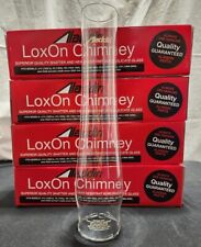 ONE ALADDIN LAMP LOX-ON CHIMNEY PART # R103 BRAND NEW REPLACEMENT FIRED-ON LOGO picture