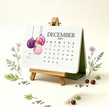 Eco-Friendly Plantable Love Seed Calendar 2027, Modern Greening Calendars with S picture