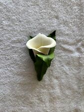 VINTAGE  LENOX FINE PORCELAIN FIGURINE SCULPTURE CALLA LILY FLOWER IN BOX picture