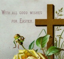 1880s-90s Victorian Easter Religious Cards Bible Quotes Lot Of 4 P205 picture