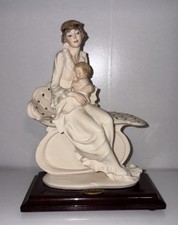 Giuseppe Armani Stamped Florence, Italy  Glazed Porcelain Figurine Seated Mother picture