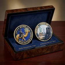 EL15-19 Mounted Patrol Challenge Coin for Mayor Zohran Mamdami For Men picture