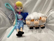 Toy Story 4 Bo Peep Plush Doll 18” With Cape & Sheep Plush Lot  Disney Pixar New picture