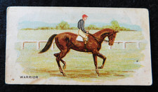 1906 Wills - BAT Cigarette Card Horse Racing Melbourne Cup Winners Warrior 1869 picture