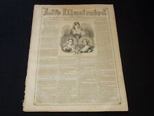 1857 OCTOBER 24 LIFE ILLUSTRATED NEWSPAPER - THREE CREOLE SOVERIGNS - NP 5913 picture