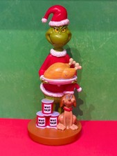 RUZ CHRISTMAS FIGURINE - DR. SEUSS GRINCH HOLDING A TURKEY WITH MAX THE DOG picture