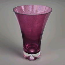 VTG Cranberry Glass Flared 8