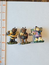 Small Boyd's Bear Figures From 2000 Flutter, Not, And Buzzie picture
