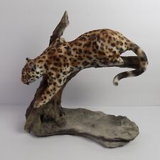 1997 Debra Minette Wildlife Sculpture Figurine Amur Leopard Panther     picture