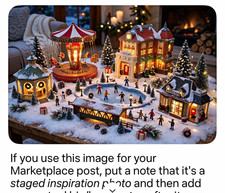 Beautiful   Vintage Village Victoria Station Illuminated Porcelain picture