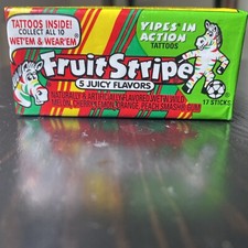 Fruit Stripe Gum Sealed Pack Discontinued Collectible Only Non-Consumable picture