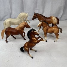 Lot Of 5 Vintage Breyer Horses Collectible Figures USA picture
