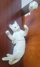 Lenox Captivation Cat Kitten Figurine Balloon Gold Detailing Porcelain  picture