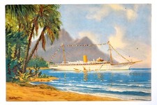 Vintage 'Stella Polaris' Norway & Mediterranean Cruiser - Shipping Postcard picture