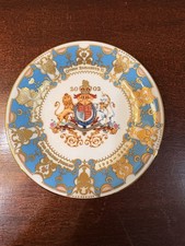 The Royal Collection Queen Elizabeth II The golden Jubilee Trinket Dish 4-5/8” picture