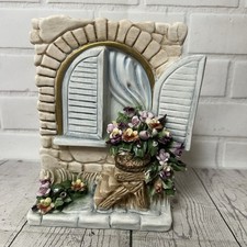 Vintage Fabar Capodimonte Porcelain Figurine with Flowers Made in ITALY picture