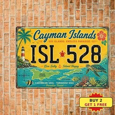 Cayman Islands Novelty License Plate Custom Auto Car Vehicle Aluminum Tag picture