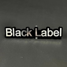 1PC Black Label 3D Acrylic Badge - Car Truck Emblem Fender Sticker picture