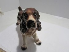 Antique Cocker Spaniel Dog Porcelain Figurine from Vintage Estate Collection picture