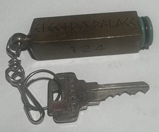 Electra Palace Athens Greece Chunky 6 Oz. Bronze Bar Hotel Room Key #124 Fob picture
