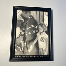 Vintage Framed Shirley Temple Greeting Card 