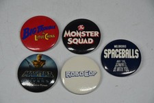 5 Vintage 80's Movie Button Pinbacks Spaceballs Robocop He-Man Big Trouble China picture