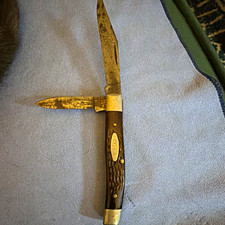 Vintage 1965-1969 Case XX USA 6232 Red Jigged Bone Jack Knife 2-Blade picture