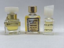 VTG Lot of 3 Ma Griffe CARVEN Mini PDT Women Perfume 3ml 3.75 Ml & ?ml picture