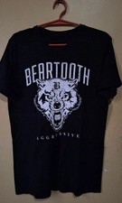 SALE Vtg Beartooth Band Aggressive Cotton Black Shirt For Men All Size AL777 picture