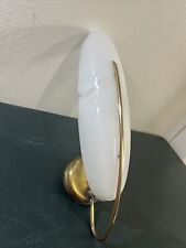 Mid Century Brass & acrylic Wall Sconce. Lamp. Light - extra shade picture