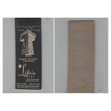 Matchbook Cover Lithia Hotel Ashland OR picture