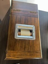 ANTIQUE VINTAGE GLEDHILL CASH REGISTER WOOD MONEY BOX WITH BELL picture
