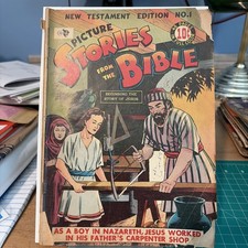 vintage 1946 Picture Stories From the Bible (new testament) No. 1, M.C. Gaines picture