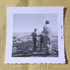 1956 Original Vintage Black & White Photo Lot of 4 People. picture