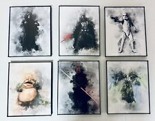 Star Wars Villains Framed Wall Art - 6 Glass 8x10 Pictures Darth Vader & More picture
