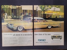 VTG 1959 Original Magazine 2PG Ad PONTIAC Car Wonderful New Class of It's Own picture
