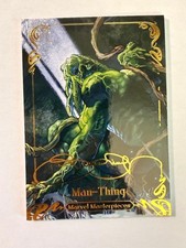 2018 Upper Deck Marvel Masterpieces Tier 1 Gold signature Man-Thing #25 card picture