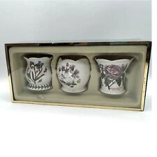 Set 3 Portmeirion Botantic Garden Votive Candle Peony Forget Me Not Cyclamen NEW picture