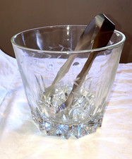 Ice Bucket Princess House Cut Crystal Etched 5.5