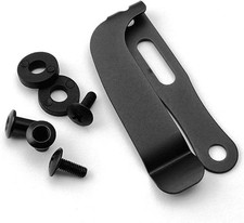 A Set Black Kydex Belt Clip Knife Sheath, Metal Kydex Holster Waist Clips, Knife picture