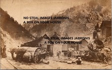 RPPC 1907 Northern Pacific Train Explosion Mace daho ID UNP Postcard XA22 picture
