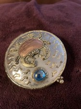 Vintage Lunacy HAMMERED mixed metal art , Mary Mundy Trinket Box picture