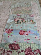 1930s Fabric Lot Cottage Chic Slow Stitch Journals Quilts Crafts Blues Roses picture