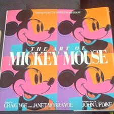 Disney Mickey Mouse Art Hardcover Book 1991 Craig Yoe Janet MorraYoe John Updike picture