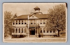 RPPC Central School Snohomish WA Washington Real Photo Postcard 1921 Postmark picture