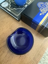 Elsa Peretti For Tiffany & Co 5” Cobalt Blue Thumbprint Bowl picture