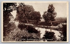 1909 Mechanic Falls, Maine ME  Tranquil Scene Little Androscoggin River Postcard picture